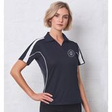 Ladies Cotton Backed Mesh Short Sleeve Polo