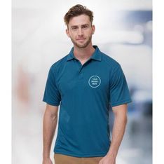 Mens Bamboo Charcoal Interlock Easy Fit Polo