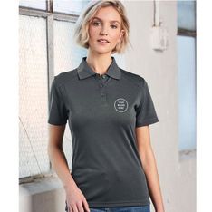 Ladies Bamboo Charcoal Interlock Polos