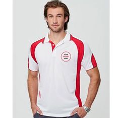 Mens Mini Waffle Moisture Wicking Office Polo