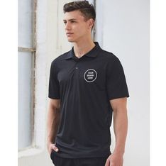 Textured CoolDry Polyester Short Sleeve Work Polos