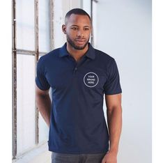 160gsm CoolDry Polyester Mens Short Sleeve Polos