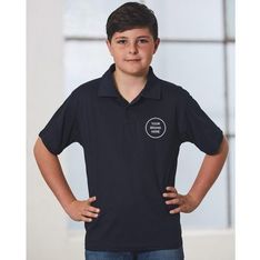 CoolDry Polyester Pique Kids Sports Shirt