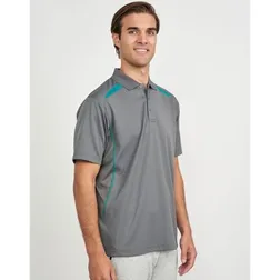 UPF 50 Rated Poly Cotton Contrast Polo Shirts