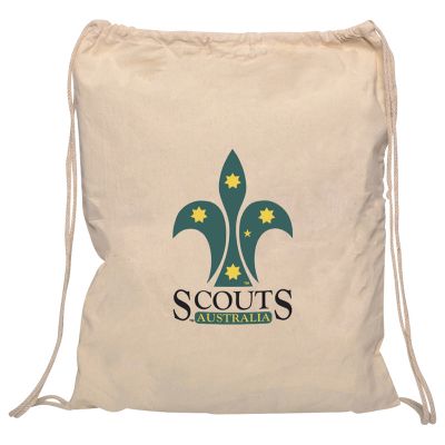 RB1020 Library Printed Calico Bags With Drawstrings