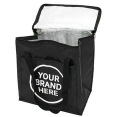 Insulated Reusable Grocery Tote With Front Pocket