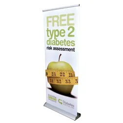 RB191-850 0.85m x 2m Deluxe Custom Pop Up Banners