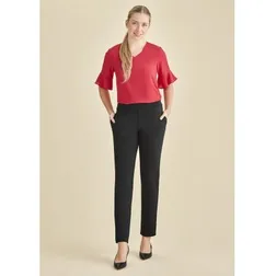 Mid Rise Scuba Ponte Pull On Trousers