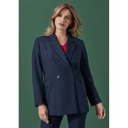 Renew Recycled Polyester Double Breasted Longline Jacket