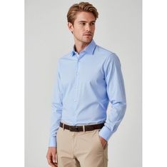 Mens Charlie UPF 50 Cotton Blend Long Sleeve Shirt