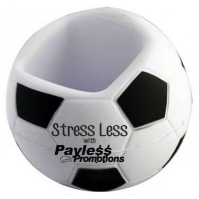 S131 Soccer Personalised Mobile Phone Holder Stress Balls