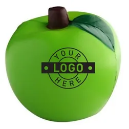 S48B Apple Green Personalised Food Stress Balls