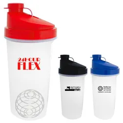 S626 700ml Power Plastic Printed Protein Shaker With Flip Top Lid
