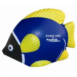 S68 Tropical Fish Promotional Animal Stress Shapes Blue