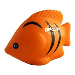 S69 Tropical Fish Personalised Animal Stress Balls Orange