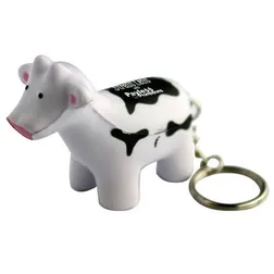 S87 Cow Keyring Promotional Animal Stress Shapes