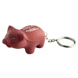 S88 Pig Keyring Personalised Animal Stress Balls
