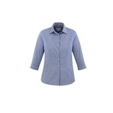 Jagger Womens Three Quarter Sleeve Micro Houndstooth Business Shirt