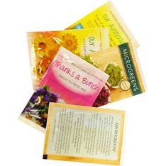 Full Colour Foil Sachet Seed Giveaways Australia
