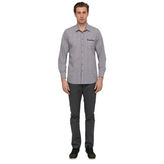 Modern Gingham Long Sleeve Dress Shirt for Hospitality