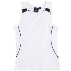 TrueDry Cotton Back Micromesh Ladies Athletic Tank