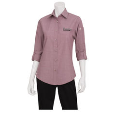 Chambray Anti-Wrinkle Ladies Business Shirts