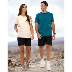 Mercerised Cotton Unisex Hospitality Shorts with Elastic Waistband