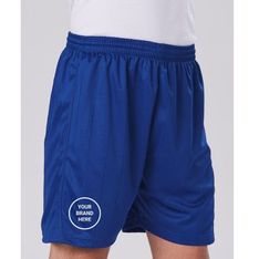 Kids CoolDry Polyester Sports Shorts With Drawcord