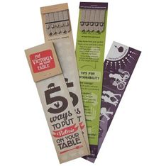 Bookmark Seedsticks Native Wildflower Recycled Board