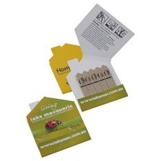 House Shaped Seedstick Giveaways With Full Colour Print