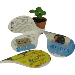 Water Drop Shaped Recycled Seedstick Packets
