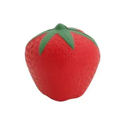 Strawberry Shaped Stress Reliever Polyurethane Health Wellness Promotional Gift