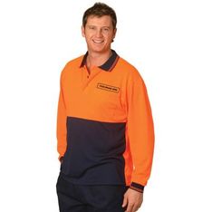 Day Use CoolDry Long Sleeve Reflective Safety Polos