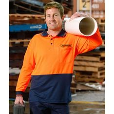 TrueDry Long Sleeve Micromesh Safety Polo