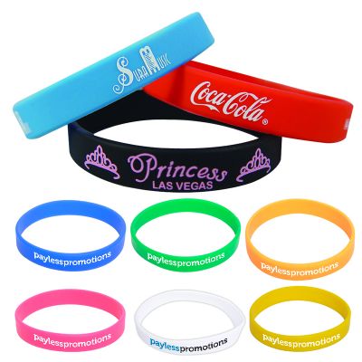 SW101 Solid Colour Team Silicone Wristbands