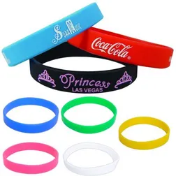 SW101 Solid Colour Custom Silicone Wristbands