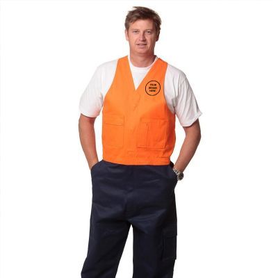 SW202 Action Back Branded Overalls (Stout)
