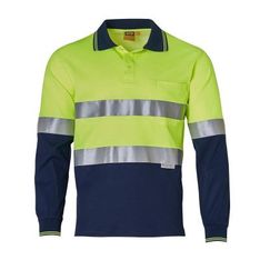 TrueDry Long Sleeve Reflective Safety Polo Shirts
