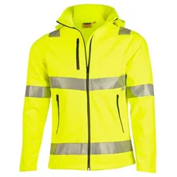 SW30 Unisex Heavy Duty Branded Softshell Jackets With 3M Reflective Tape