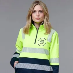 SW32 Unisex VIC Rail Logo Hi Vis Windcheaters With Reflective Tape