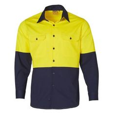 Lightweight Cotton Twill Safety Shirt for Day Use