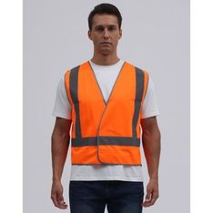 Unisex Warp Knitted X Back Safety Vests With Tail