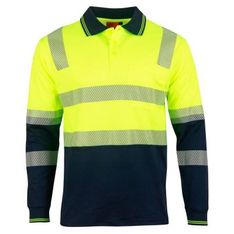 TrueDry Cotton Backed Long Sleeve Reflective Safety Polo