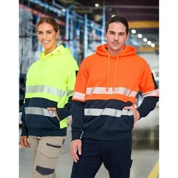 UPF Rated Fleece Safety Hoodie With Segmented Tape