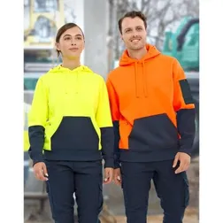 Hi Vis Two Tone Water Resistant Fleece Hoodie