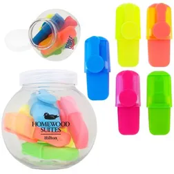 Five Colour Mini Highlighter Set With Container