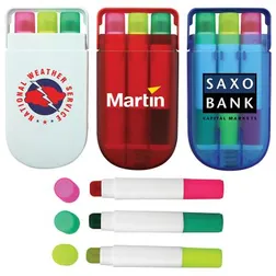 Gel Ink Triple Highlighter Set in Storage Case