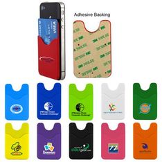 Silicone Adhesive Card Holder for Smartphones