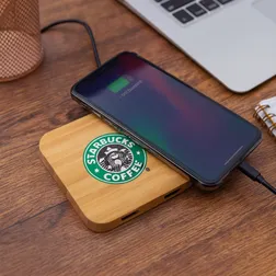 Bamboo Wireless Charging Dock for Smartphones