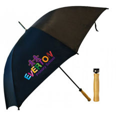 Driver Logo Umbrella With Steel Shaft Fibreglass